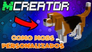 MCREATOR COMO CRIAR MOBS PERSONALIZADOS USANDO O TABULA MODELADOR [upl. by Easter]