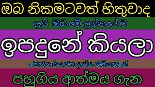 ඔබ උපන් ලග්නය සහ පහුගිය ආත්මයේ වැරදි  lagna palapala  past life karma [upl. by Granger193]