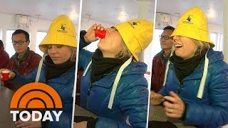 Dylan Dreyer Becomes An Honorary Newfoundlander In ‘ScreechIn’ Ceremony  TODAY [upl. by Timoteo]