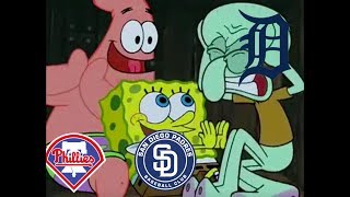 MLB Teams portrayed by Spongebob 2017 [upl. by Shiff]