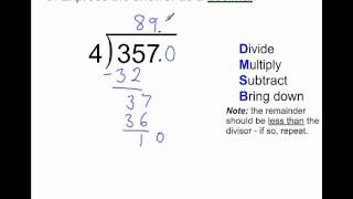 Long Division with Remainders  three ways to handle them [upl. by Llamaj]