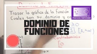 Dominio de funciones algebraicas  Geometría Analítica [upl. by Aneleve898]