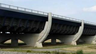 Germany The Magdeburg Water Bridge  Wasserstraßenkreuz Magdeburg [upl. by Nnylram]