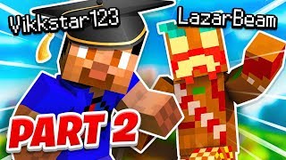 Teaching LAZARBEAM MINECRAFT Part 2 [upl. by Yrrag]