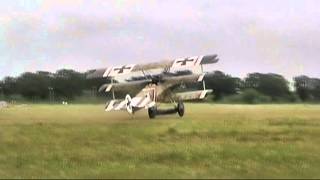 Hot Crosswind Landing in Fokker Triplane DVDHQ2 [upl. by Obla]