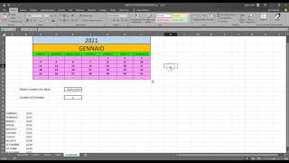 CALENDARIO AUTOMATICO CON EXCEL [upl. by Dupuis]