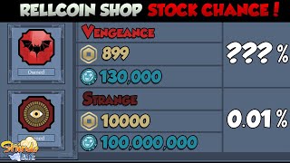 All Rellcoin Shop Stock Chance Rarity Shindo Life [upl. by Elicec]