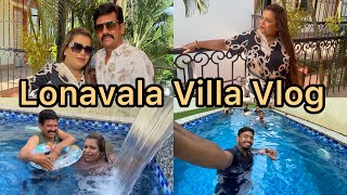 Mumbai To Lonavala Vlog 🚗 Family Outing After A Long Time 👍  Villa Tour  Pool Day 😁 [upl. by Oderfliw383]