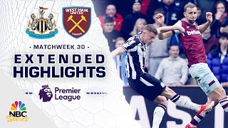 Newcastle United v West Ham United  PREMIER LEAGUE HIGHLIGHTS  3302024  NBC Sports [upl. by Eladnek223]