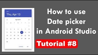 How to use datepicker in android studio in hindi [upl. by Zacharie]