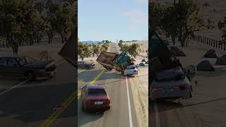 Realistic Highway Car Crashes 47 [upl. by Euton685]