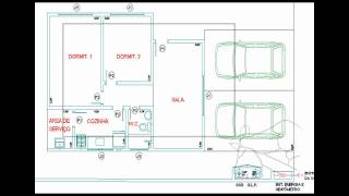 1 como desenhar desenho técnico e aplicado no projeto com AutoCAD CADDPROJ [upl. by Yesnil]