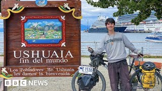 Teenager cycles from Alaska to Argentina  BBC News [upl. by Leo760]