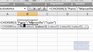 Excel 2007  TampA  Mots aléatoires  Fonction CHOISIR et ALEAENTREBORNES [upl. by Anurag]