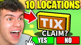 How To FIND ALL 10 TIX LOCATIONS In ADOPT ME ROBLOX THE CLASSIC EVENT [upl. by Elfreda121]