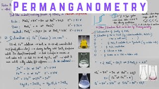 Redox Titration2 Permanganometry  ZimmermannReinhardt Solution  Mohrs Salt Analysis [upl. by Fritzsche]