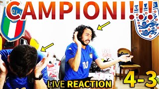 😭🏆🇮🇹 CAMPIONI‼️ ITALIAINGHILTERRA 43 LIVE REACTION [upl. by Brien741]