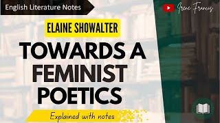 Towards a Feminist Poetics  Elaine Showalter  IRENE FRANCIS [upl. by Eneleahs]