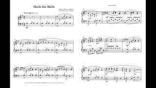 Deck The Halls  Intermediate Piano Arrangement  Piano Instrumental [upl. by Enirhtak]