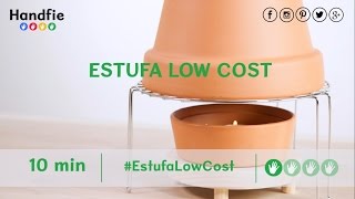 Cómo hacer una estufa casera low cost · Handfie DIY [upl. by Anerev31]