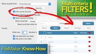 FileMaker HowTo use Portal Filtering [upl. by Adnilra]