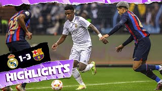 Real Madrid 13 FC Barcelona  HIGHLIGHTS  Spanish Super Cup [upl. by Ytsrik]