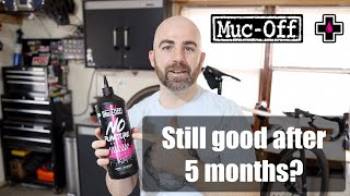 Mucoff No Puncture tubeless sealant  5 month check  Longevity [upl. by Schreck96]