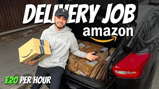 INTERNATIONAL STUDENT Life as an AMAZON DELIVERY DRIVER in ENGLAND UK 🇬🇧 EARN upto £2025 per hour [upl. by Adnalay]