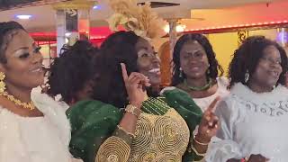 Pt2 1st Class Ghanaian TRADITIONAL WEDDING at Afrika House Bklyn NY Elder Michael and Ama 51724 [upl. by Dlorej]