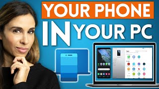 How to Mirror Phone on PC to Boost Your Productivity 📲 Your Phone App for Windows 10 [upl. by Eelrefinnej]