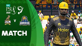 King Babar Azam  Peshawar Zalmi vs Karachi Kings  Match 29  HBL PSL 9  Cricket 24 [upl. by Anibas]