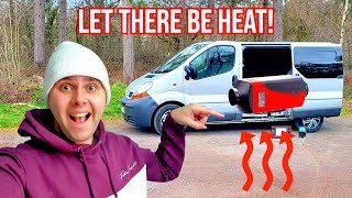 How To Install A Diesel Heater  Renault Trafic Camper Van Build UK [upl. by Alidus]