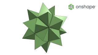 How to build Leonardo da Vinci’s triakis icosahedron in Onshape [upl. by Costanza553]