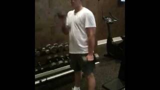 P90X Full supination concentration curls [upl. by Akamahs]