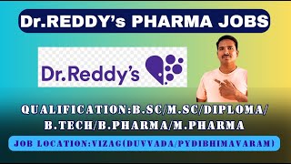 Dr Reddys walkinson30thjune2024 in Telugutelugu pharma job drreddy pharmaceuticalcompany [upl. by Rother]