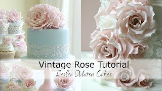 Vintage Rose Tutorial  Preview [upl. by Messere327]