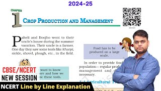 Crop Production and Management  Class 8 Science Chapter 1  202425 [upl. by Wileen188]