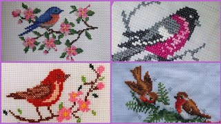 Top 80 cross stitch patterns  easy cross stitch design  char suti hand embroidery for beginner [upl. by Kelton]