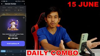 Hamster Kombat Daily Combo Card Today 5M Coins 15 June 2024 [upl. by Erbas]