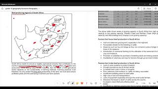 Geography Grade 12 Economics Geography Beef Production [upl. by Enelear]