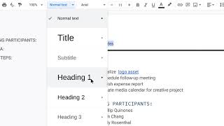 How to Create a Heading in Google Docs [upl. by Daub49]