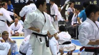 Nagakisensei performing Kata Kankudai at JKS WC 2013 in Tokyo Japan [upl. by Ahsiekyt888]