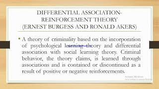 What is Differential Association Reinforcement Theory [upl. by Revilo526]