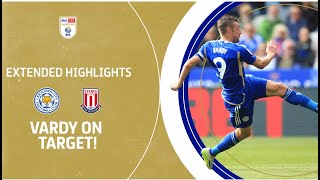 VARDY ON TARGET  Leicester City v Stoke City extended highlights [upl. by Elocim]