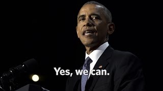 The Final Minutes of President Obamas Farewell Address Yes we can [upl. by Iorgos]