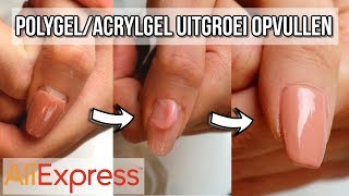 POLYGELACRYLGEL NAGELS UITGROEI OPVULLEN [upl. by Jehoash]