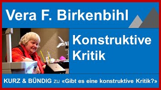 Vera F Birkenbihl Konstruktive Kritik [upl. by Lectra291]