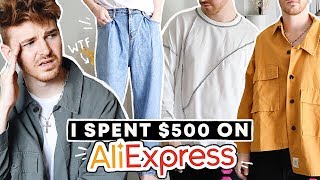 500 ALIEXPRESS CLOTHING TRYON HAUL  REVIEW [upl. by Anahir]