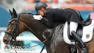 Jessica Von BredowWerndl tops dressage qualifiers in final run  Paris Olympics  NBC Sports [upl. by Eltsirc672]