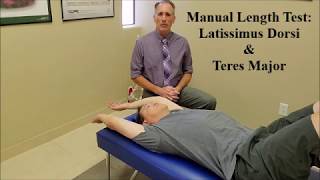 Latissimus Dorsi amp Teres Major Length Test [upl. by Gonick]